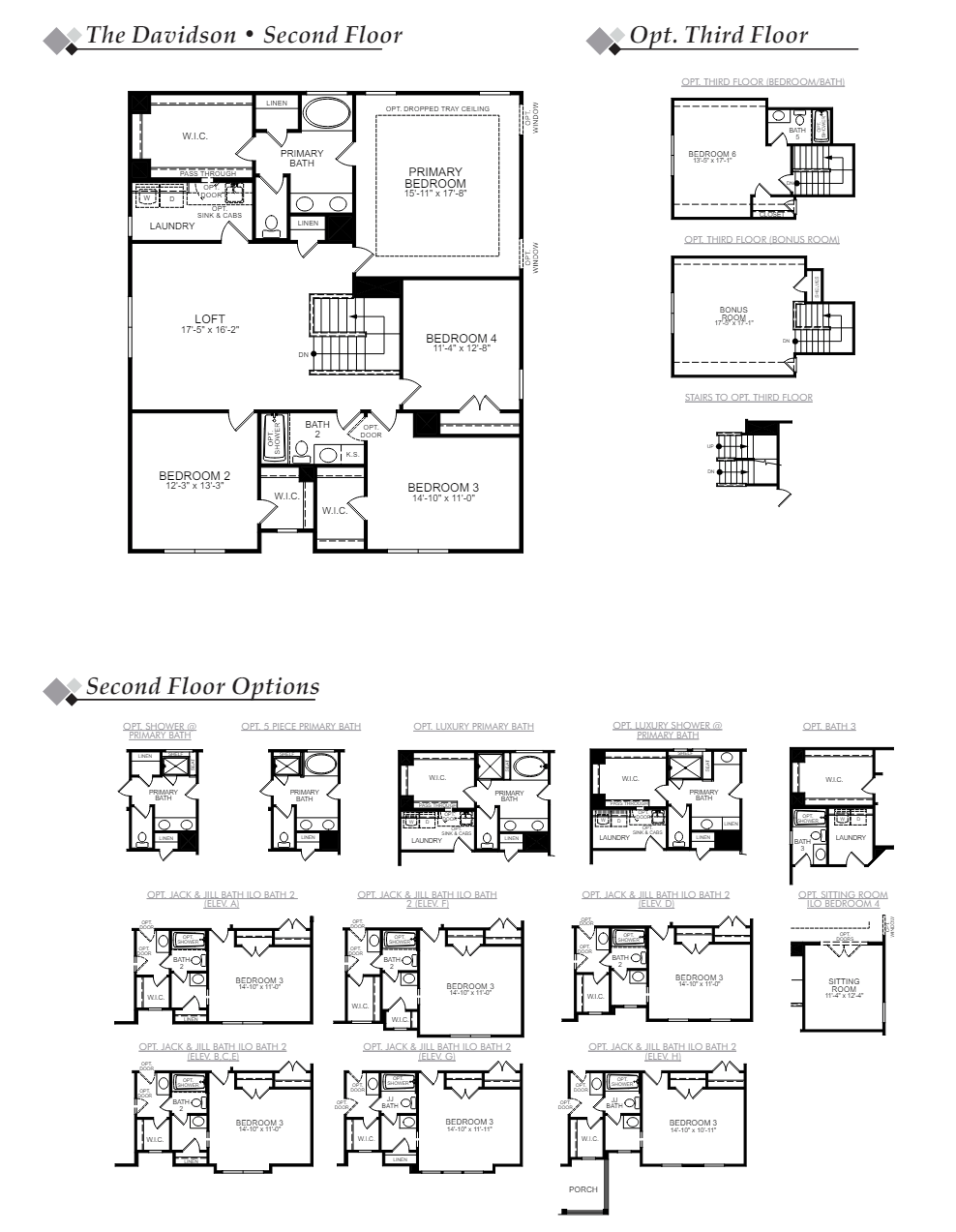 Davidson Floor Plan Rock Creek Eastwood Homes